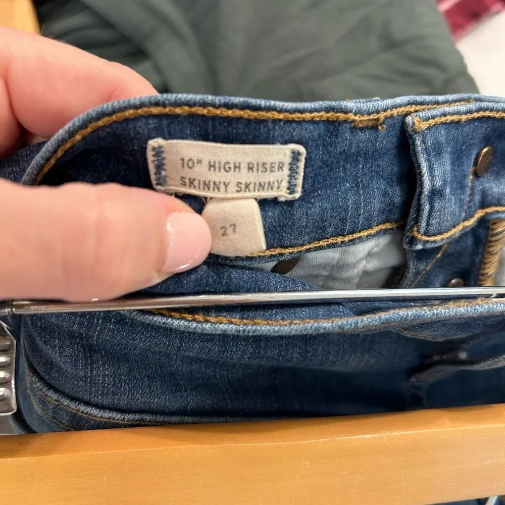 Madewell 10” High Riser Skinny Skinny Button Fly Jeans